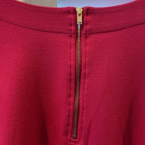 Ann Taylor | hot pink knit top bell sleeve | S
